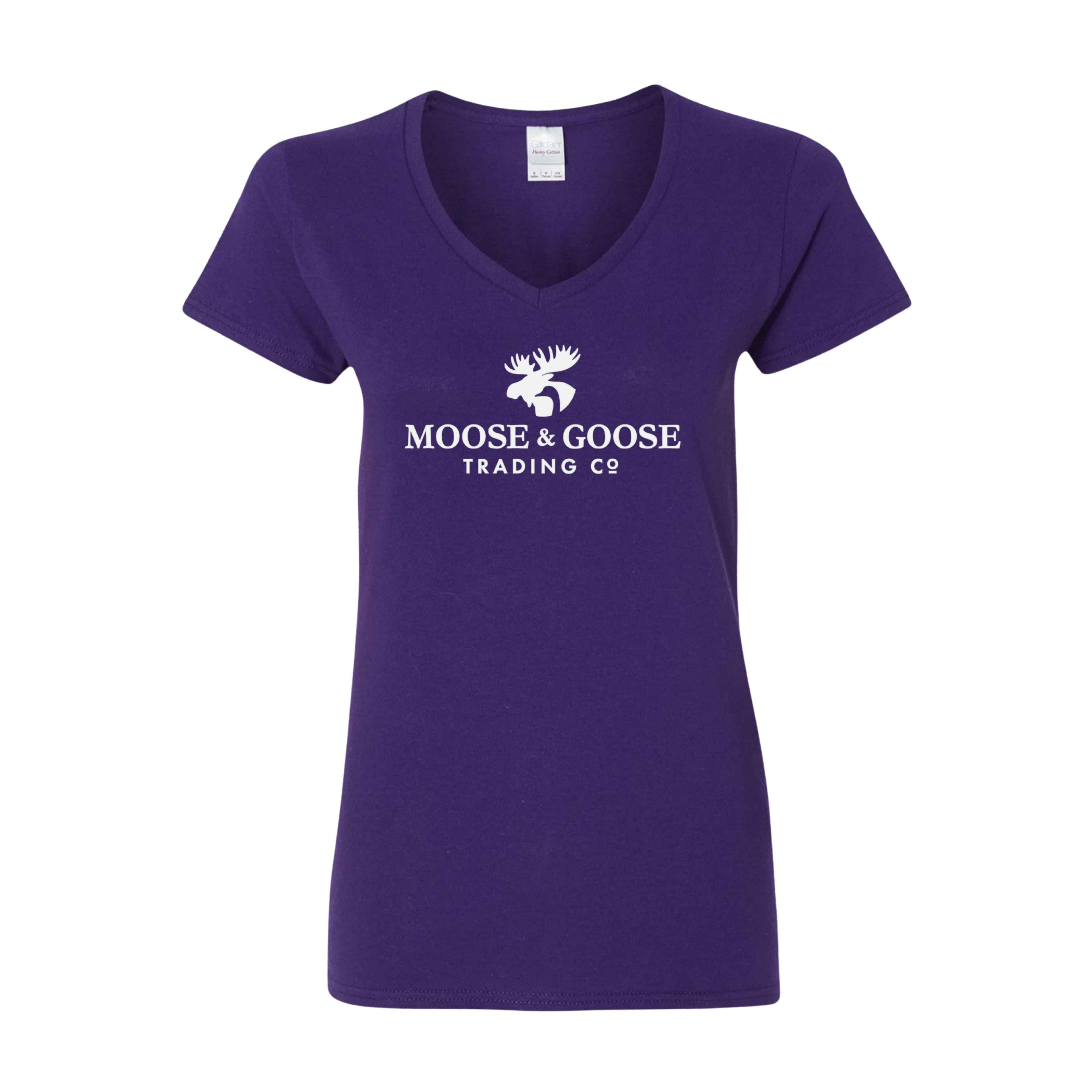 Moose & Goose Printed Women's Logo V-Neck