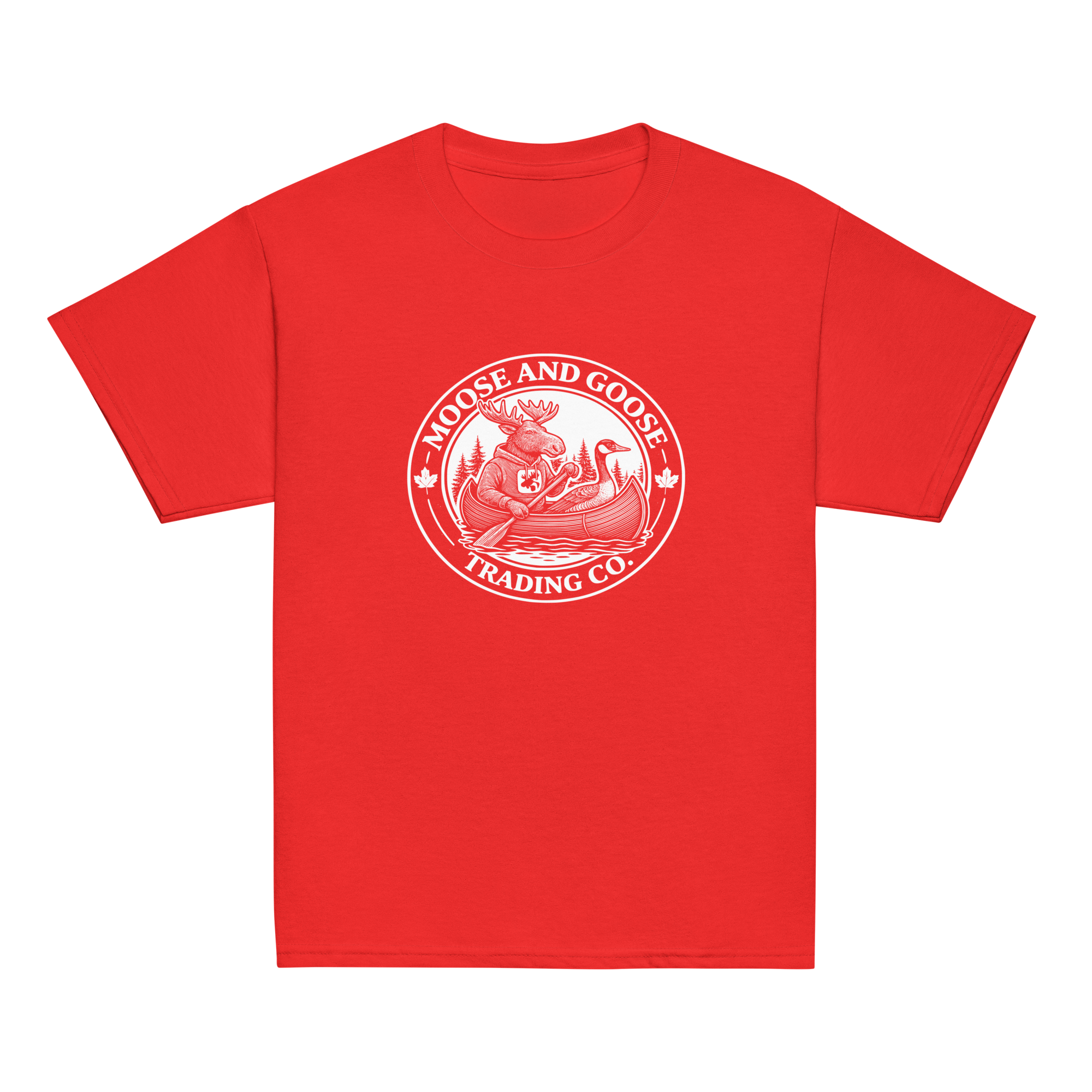 Moose & Goose Canoe - Youth T-Shirts
